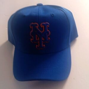 NY Mets Pre-owned  Untagged Men's Adjustable  Cap Hat Blue.